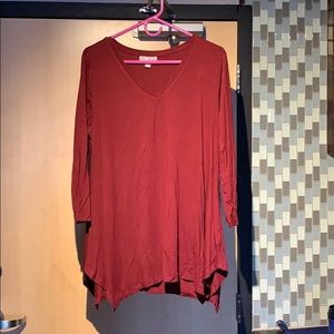 3/4 length sleeve flowy tops